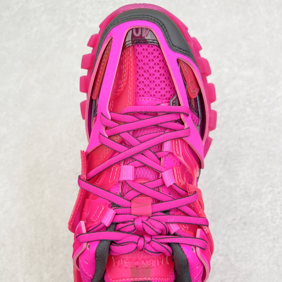 Balenciaga 巴黎世家 Track 1.0  Clear So 舒适百搭 老爹鞋 运动 复古板鞋 休闲鞋 男鞋 女鞋 透明底 深粉色 647741W3BM55510