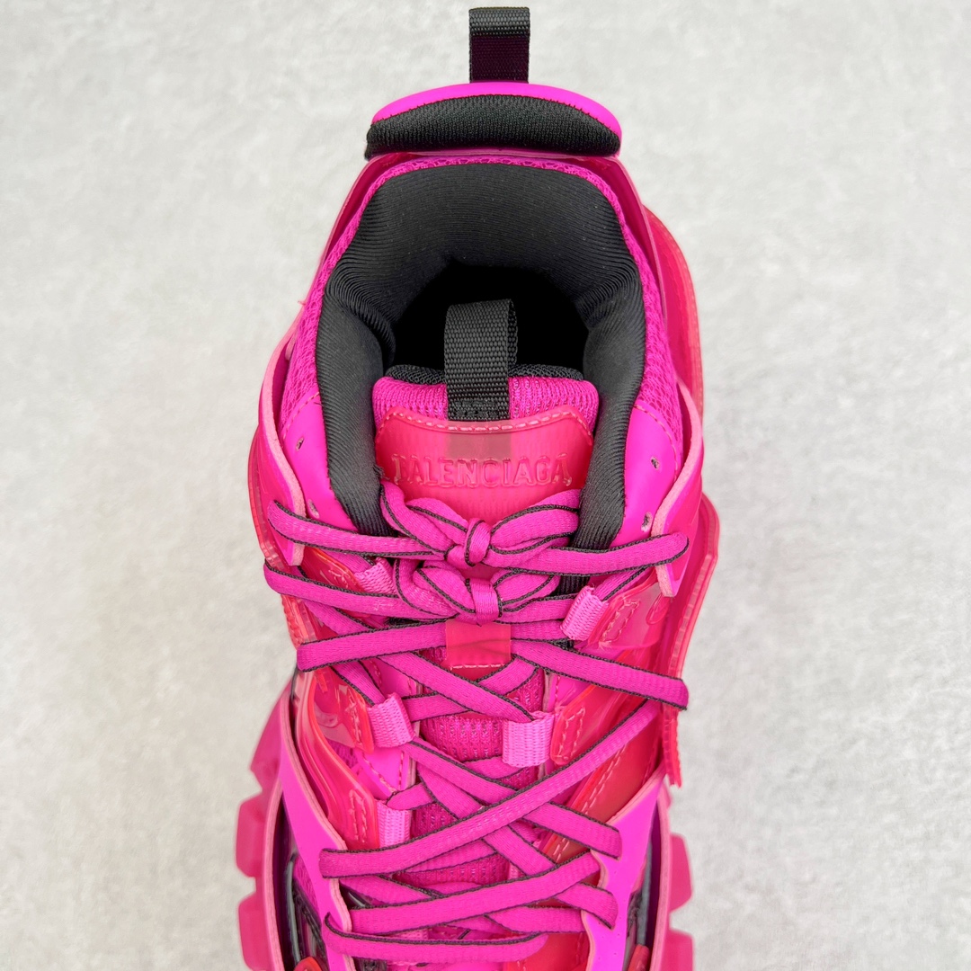 Balenciaga 巴黎世家 Track 1.0  Clear So 舒适百搭 老爹鞋 运动 复古板鞋 休闲鞋 男鞋 女鞋 透明底 深粉色 647741W3BM55510