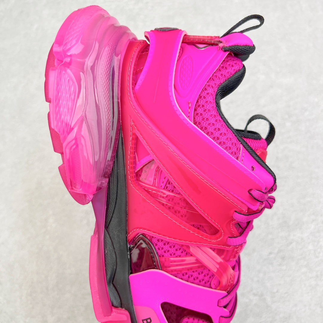 Balenciaga 巴黎世家 Track 1.0  Clear So 舒适百搭 老爹鞋 运动 复古板鞋 休闲鞋 男鞋 女鞋 透明底 深粉色 647741W3BM55510