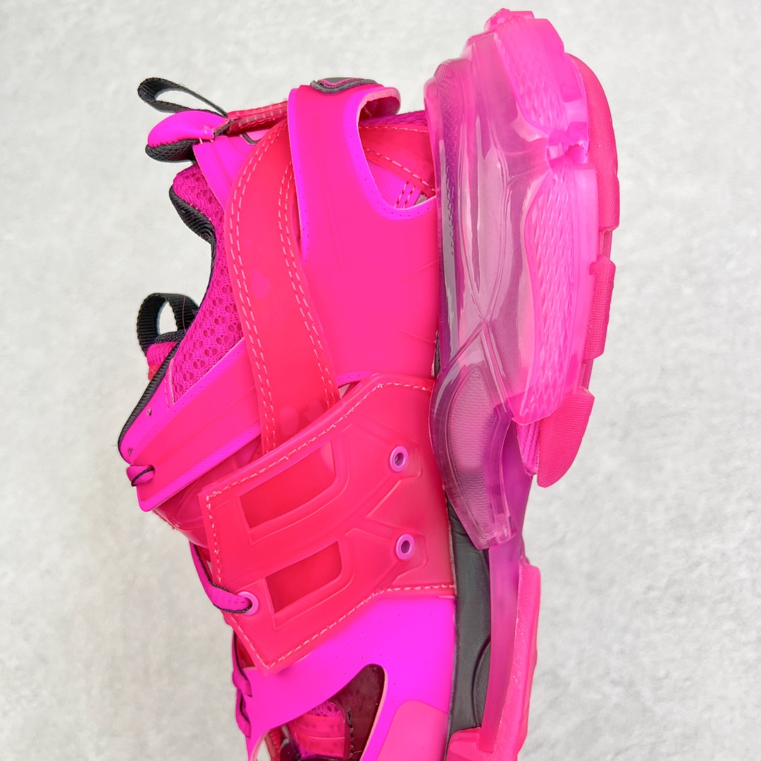 Balenciaga 巴黎世家 Track 1.0  Clear So 舒适百搭 老爹鞋 运动 复古板鞋 休闲鞋 男鞋 女鞋 透明底 深粉色 647741W3BM55510
