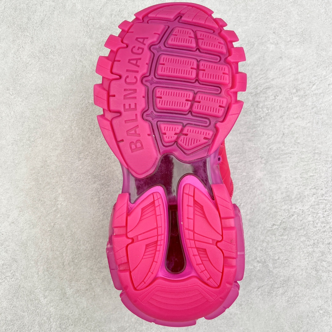Balenciaga 巴黎世家 Track 1.0  Clear So 舒适百搭 老爹鞋 运动 复古板鞋 休闲鞋 男鞋 女鞋 透明底 深粉色 647741W3BM55510