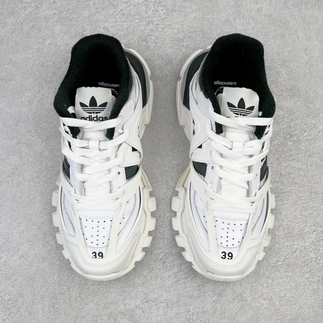 Adidas Balenciaga 巴黎世家 Track 1.0  舒适百搭 老爹鞋 运动 复古板鞋 休闲鞋 男鞋 女鞋  白黑 741107W3CZ19010