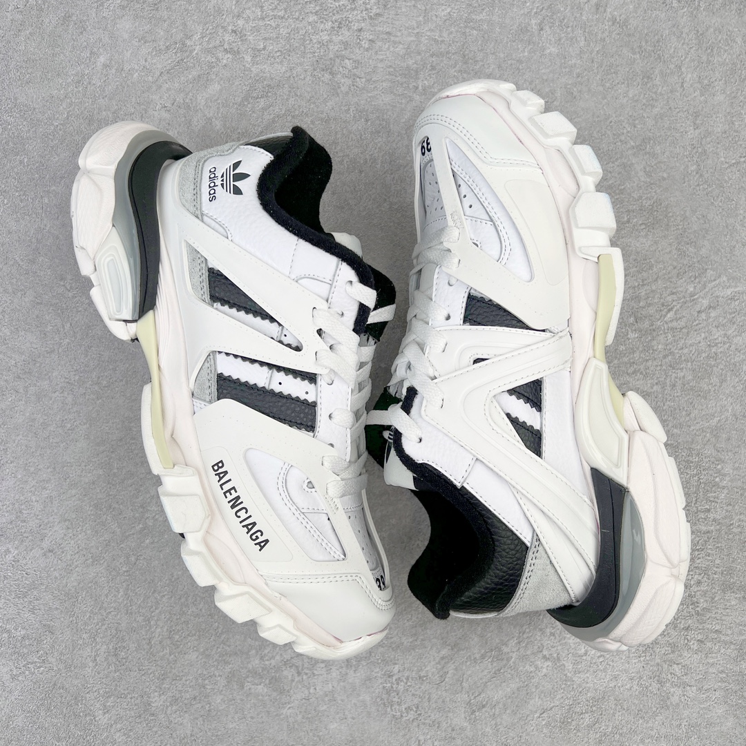 Adidas Balenciaga 巴黎世家 Track 1.0  舒适百搭 老爹鞋 运动 复古板鞋 休闲鞋 男鞋 女鞋  白黑 741107W3CZ19010