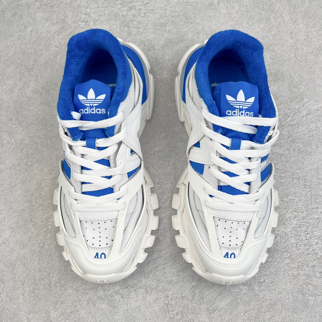  Adidas Balenciaga 巴黎世家 Track 1.0  舒适百搭 老爹鞋 运动 复古板鞋 休闲鞋 男鞋 女鞋  白蓝 741107W3CZ19040