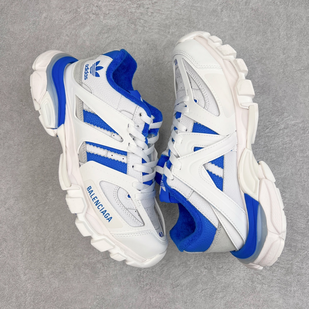  Adidas Balenciaga 巴黎世家 Track 1.0  舒适百搭 老爹鞋 运动 复古板鞋 休闲鞋 男鞋 女鞋  白蓝 741107W3CZ19040