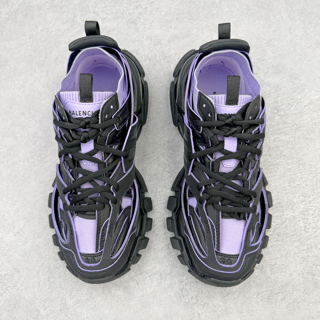  Balenciaga 巴黎世家 Track 1.0  舒适百搭 老爹鞋 运动 复古板鞋 休闲鞋 男鞋 女鞋  黑紫