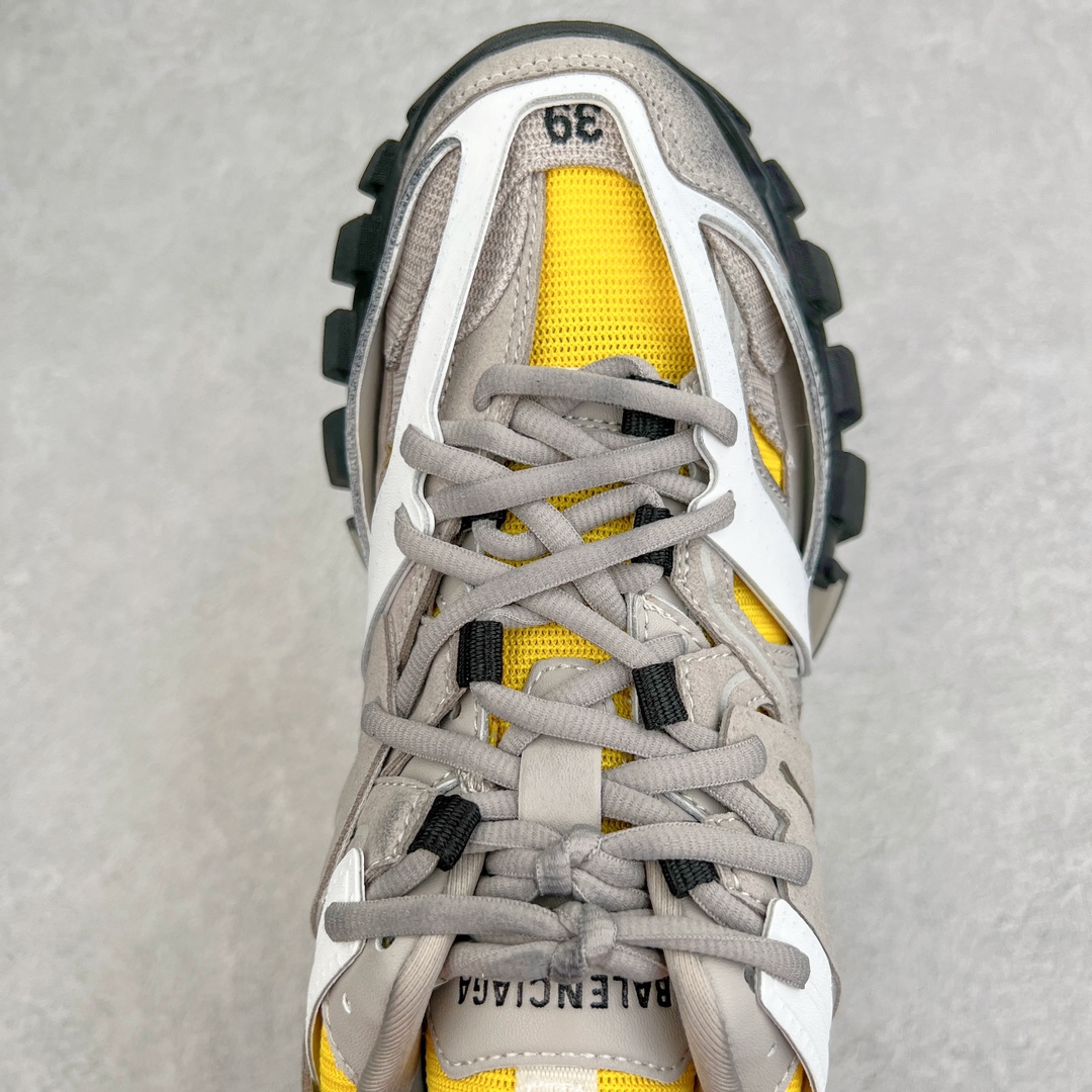  Balenciaga 巴黎世家 Track 1.0  舒适百搭 老爹鞋 运动 复古板鞋 休闲鞋 男鞋 女鞋 白黃色 做旧 542023W3SU61297