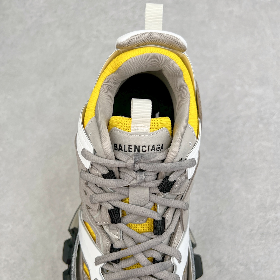  Balenciaga 巴黎世家 Track 1.0  舒适百搭 老爹鞋 运动 复古板鞋 休闲鞋 男鞋 女鞋 白黃色 做旧 542023W3SU61297