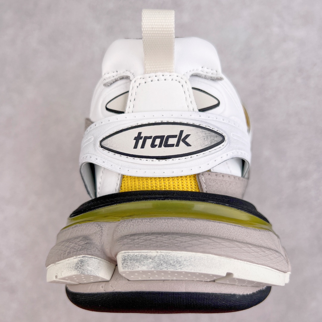  Balenciaga 巴黎世家 Track 1.0  舒适百搭 老爹鞋 运动 复古板鞋 休闲鞋 男鞋 女鞋 白黃色 做旧 542023W3SU61297