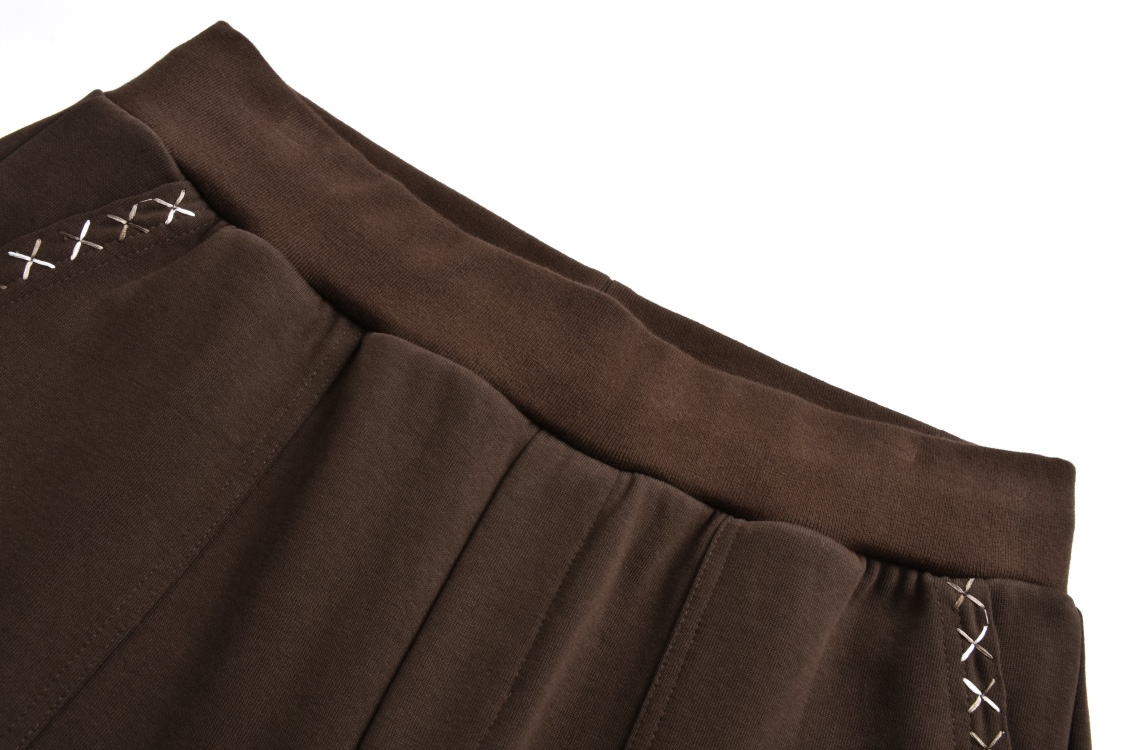 LOUIS VUITTON 路易威登 Tyler 联名款 SS24 字母刺绣 长裤 休闲裤 裤子 巧克力色 1AFQ43