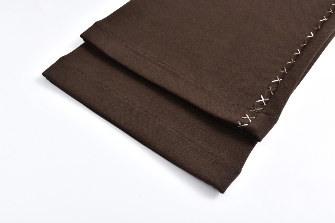 LOUIS VUITTON 路易威登 Tyler 联名款 SS24 字母刺绣 长裤 休闲裤 裤子 巧克力色 1AFQ43