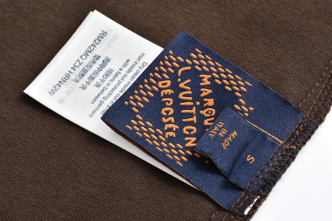 LOUIS VUITTON 路易威登 Tyler 联名款 SS24 字母刺绣 长裤 休闲裤 裤子 巧克力色 1AFQ43