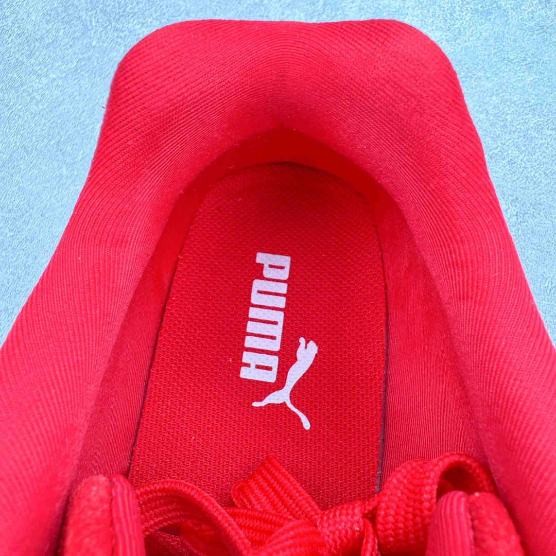  PUMA  Speedcat  圆头系带 二层绒面皮防滑耐磨 低筒 跑步鞋 休闲鞋 波鞋 红色