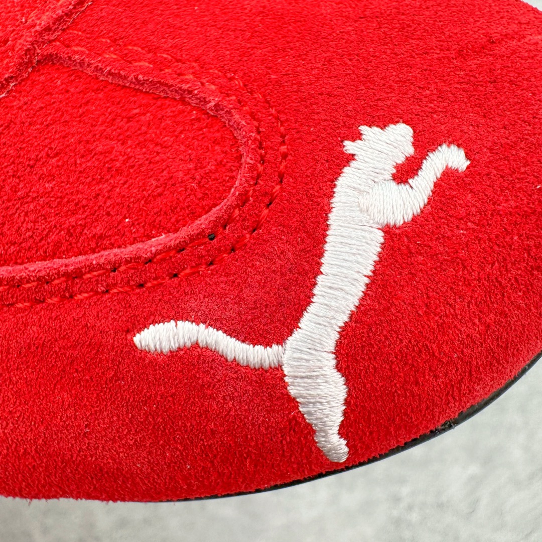  PUMA  Speedcat  圆头系带 二层绒面皮防滑耐磨 低筒 跑步鞋 休闲鞋 波鞋 红色