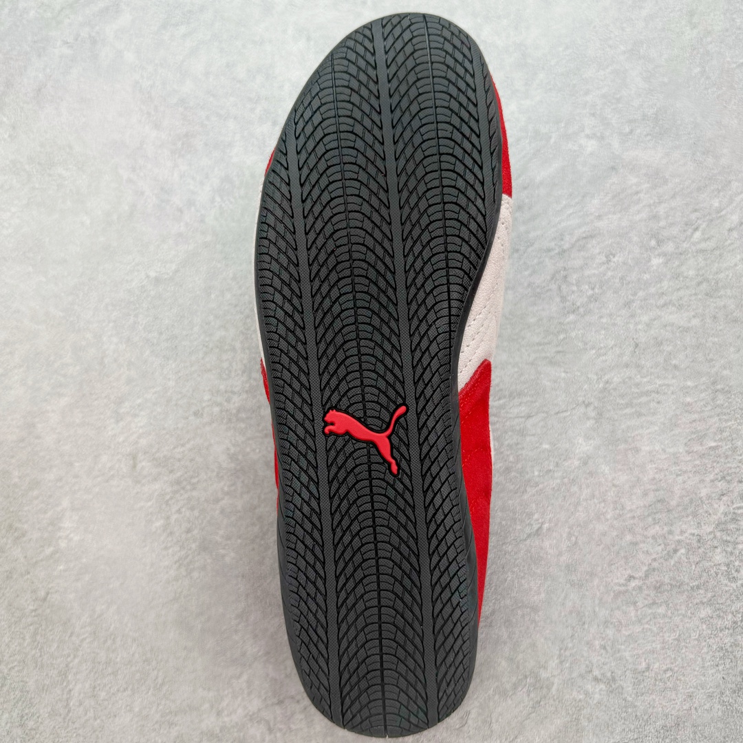  PUMA  Speedcat  圆头系带 二层绒面皮防滑耐磨 低筒 跑步鞋 休闲鞋 波鞋 红色