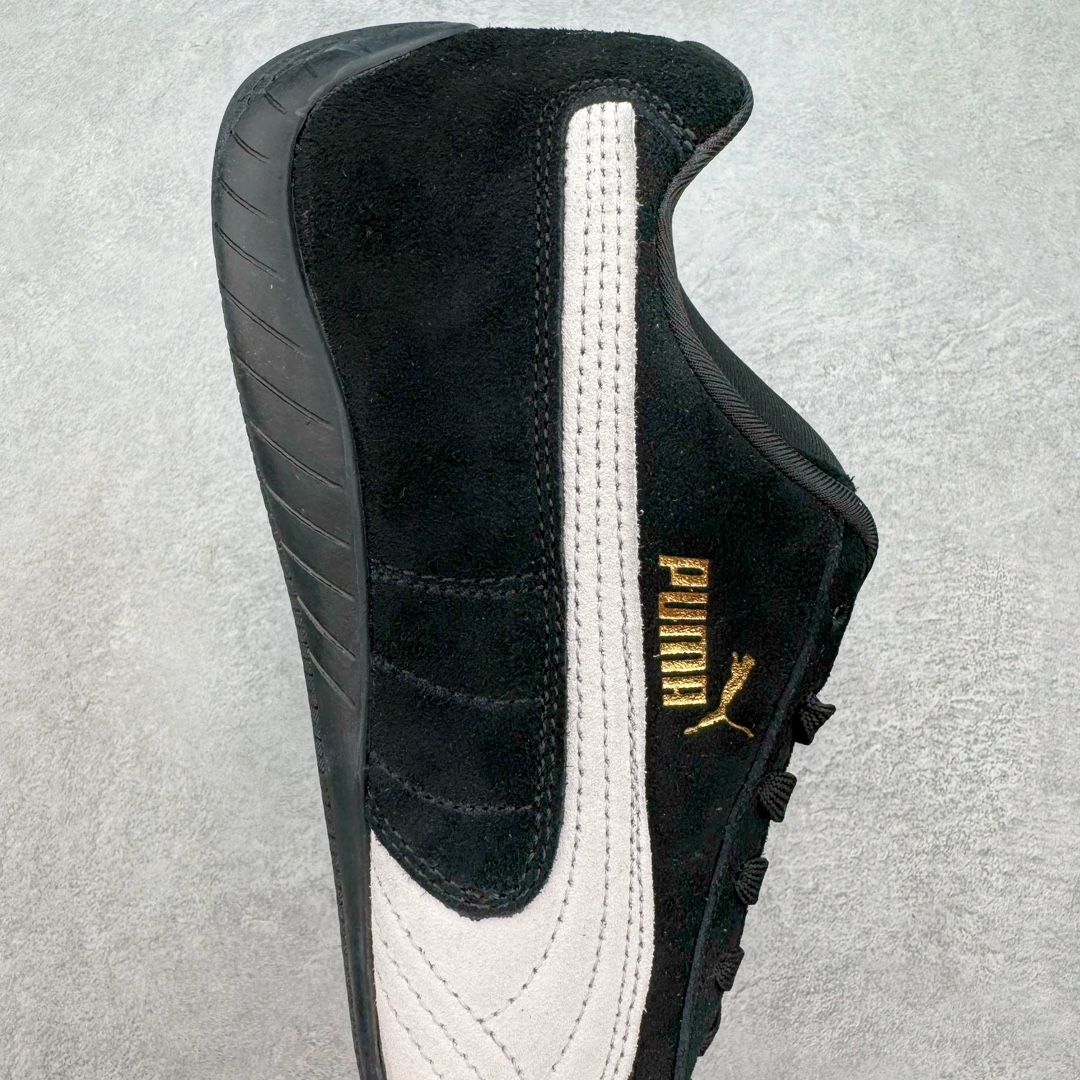  PUMA  Speedcat  圆头系带 二层绒面皮防滑耐磨 低筒 舒适时尚 赛车 跑步鞋 休闲鞋 波鞋 黑色 398846-01