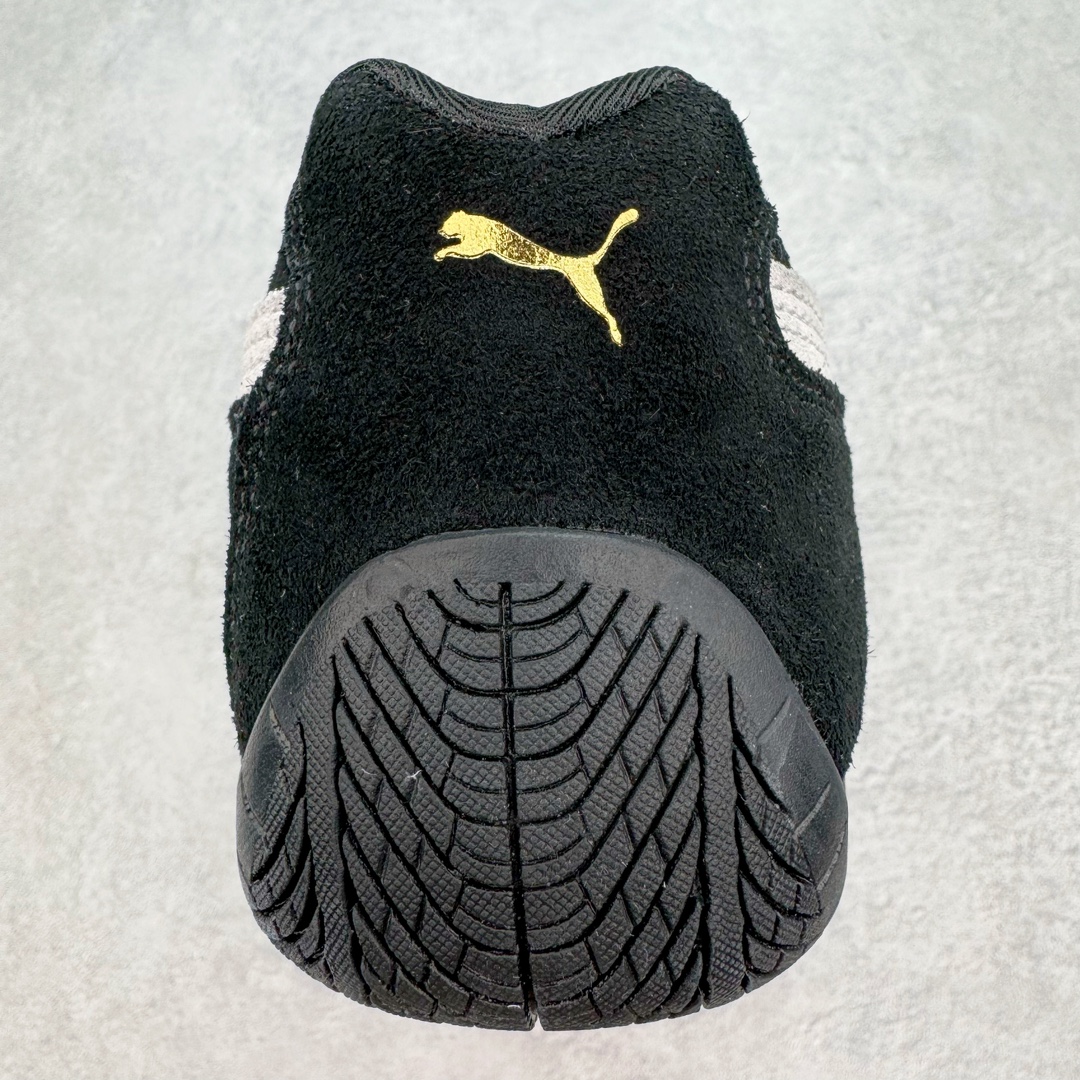  PUMA  Speedcat  圆头系带 二层绒面皮防滑耐磨 低筒 舒适时尚 赛车 跑步鞋 休闲鞋 波鞋 黑色 398846-01
