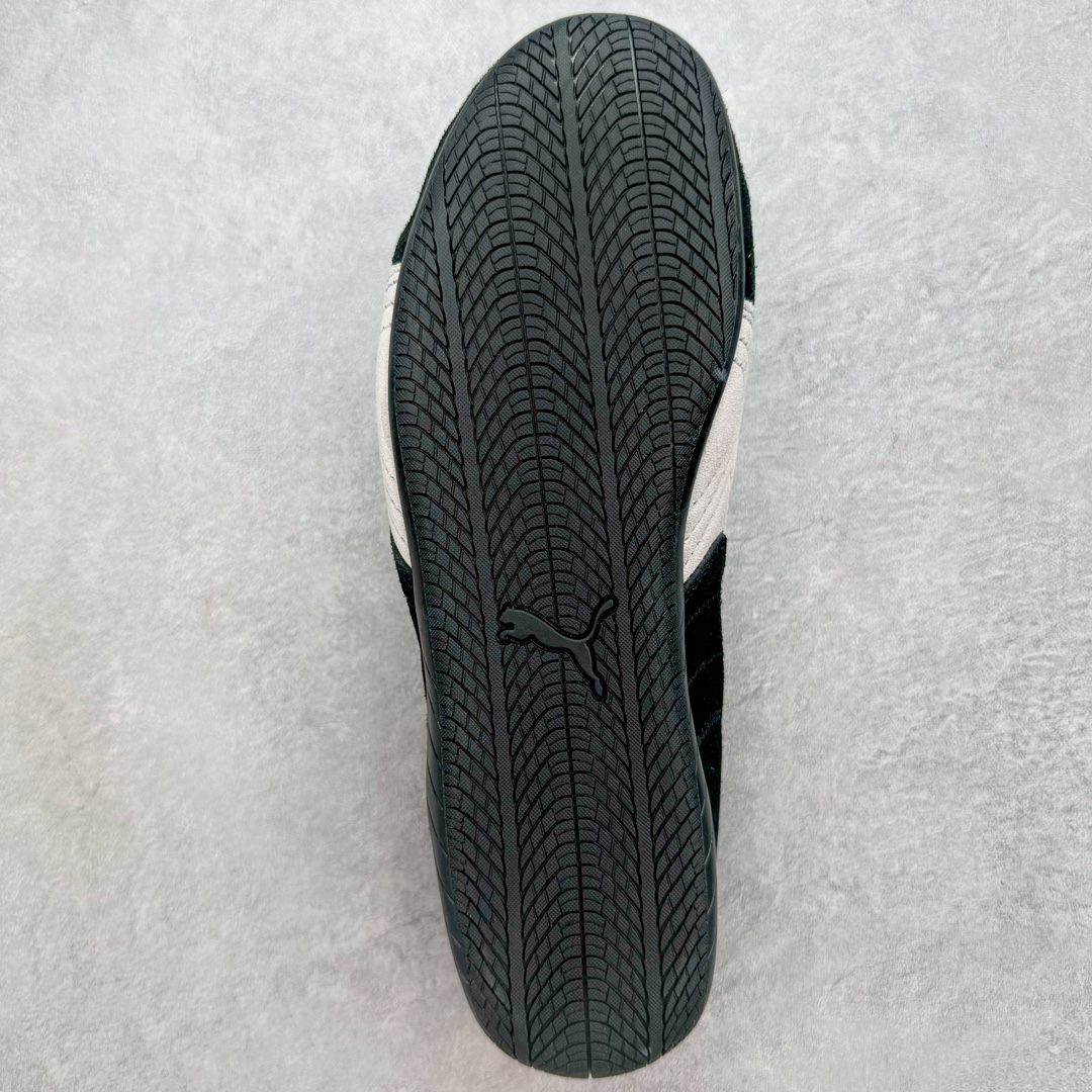  PUMA  Speedcat  圆头系带 二层绒面皮防滑耐磨 低筒 舒适时尚 赛车 跑步鞋 休闲鞋 波鞋 黑色 398846-01