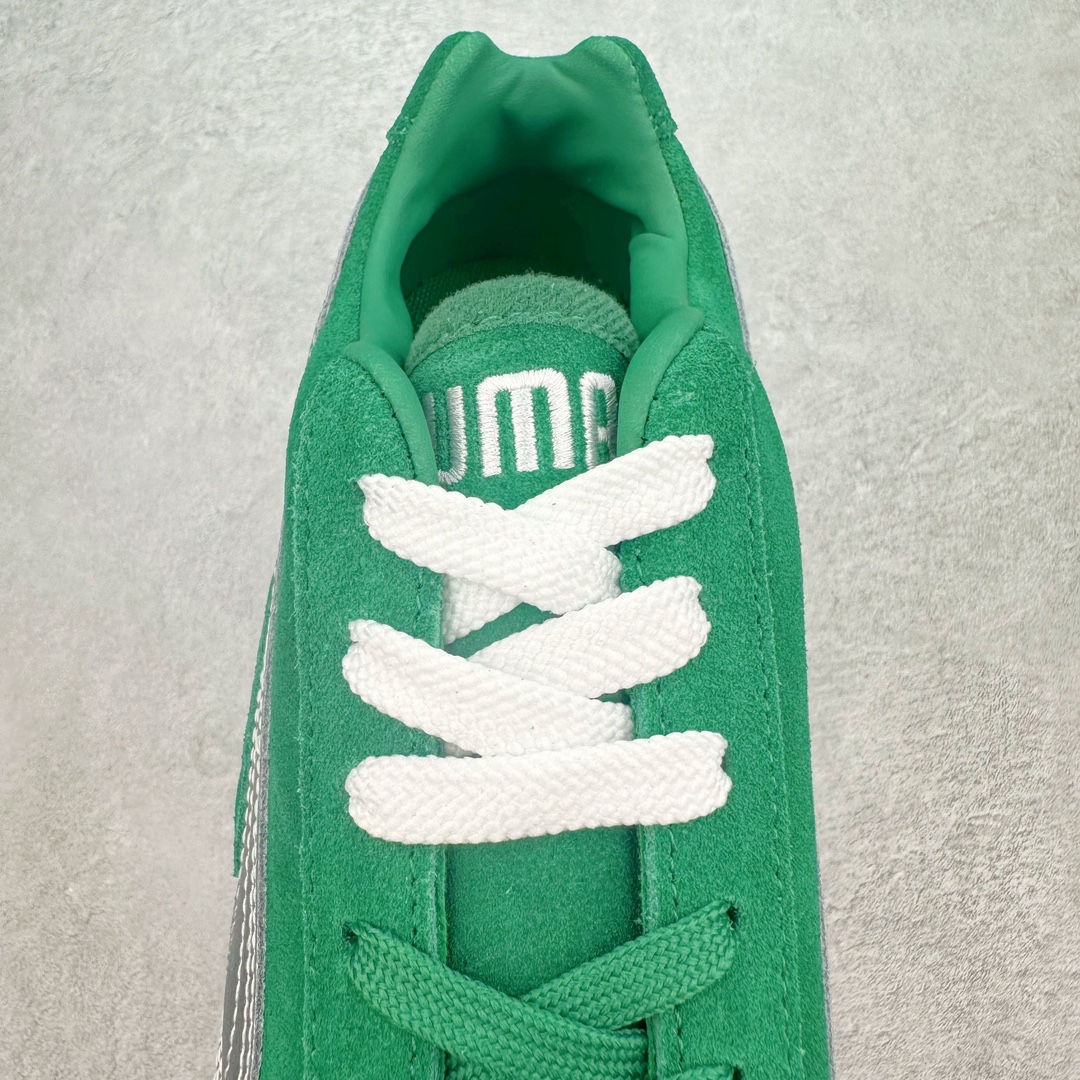  PUMA  Speedcat  圆头系带 二层绒面皮防滑耐磨 低筒 舒适时尚 赛车 跑步鞋 休闲鞋 波鞋 绿色 398846 