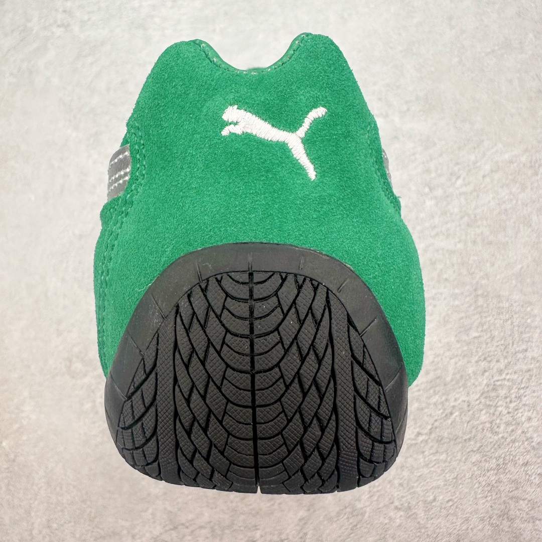  PUMA  Speedcat  圆头系带 二层绒面皮防滑耐磨 低筒 舒适时尚 赛车 跑步鞋 休闲鞋 波鞋 绿色 398846 