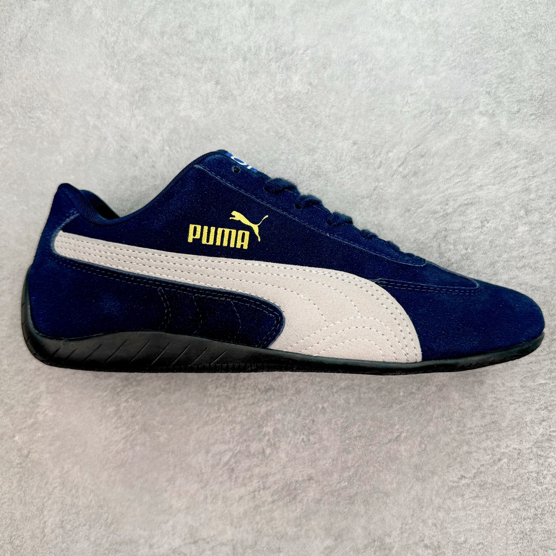 PUMA  Speedcat  圆头系带 二层绒面皮防滑耐磨 低筒 舒适时尚 赛车 跑步鞋 休闲鞋 波鞋 蓝色 398846 