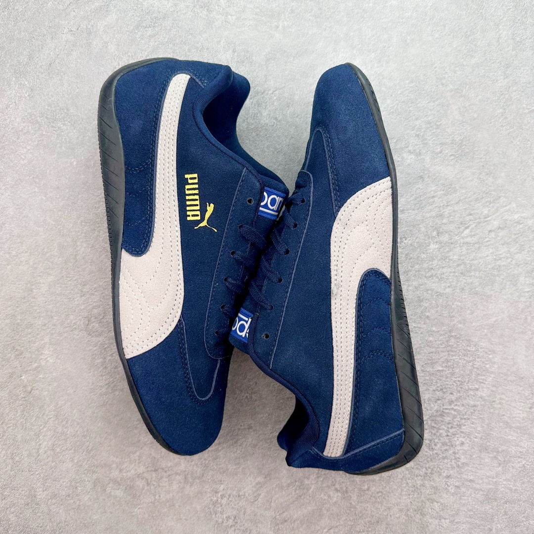 PUMA  Speedcat  圆头系带 二层绒面皮防滑耐磨 低筒 舒适时尚 赛车 跑步鞋 休闲鞋 波鞋 蓝色 398846 