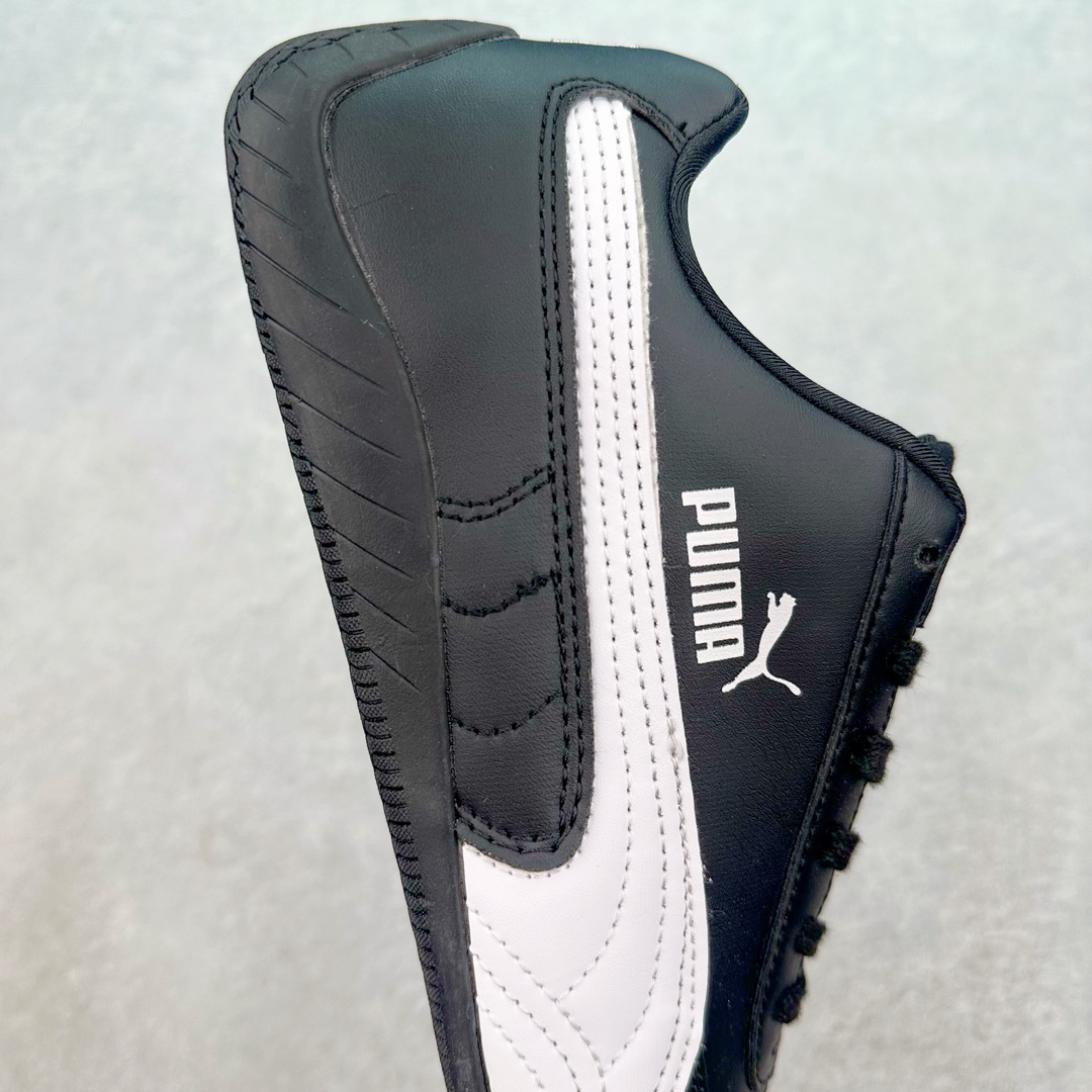 PUMA  Speedcat  圆头系带 二层绒面皮防滑耐磨 低筒 舒适时尚 赛车 跑步鞋 休闲鞋 波鞋 黑色 皮 398846 