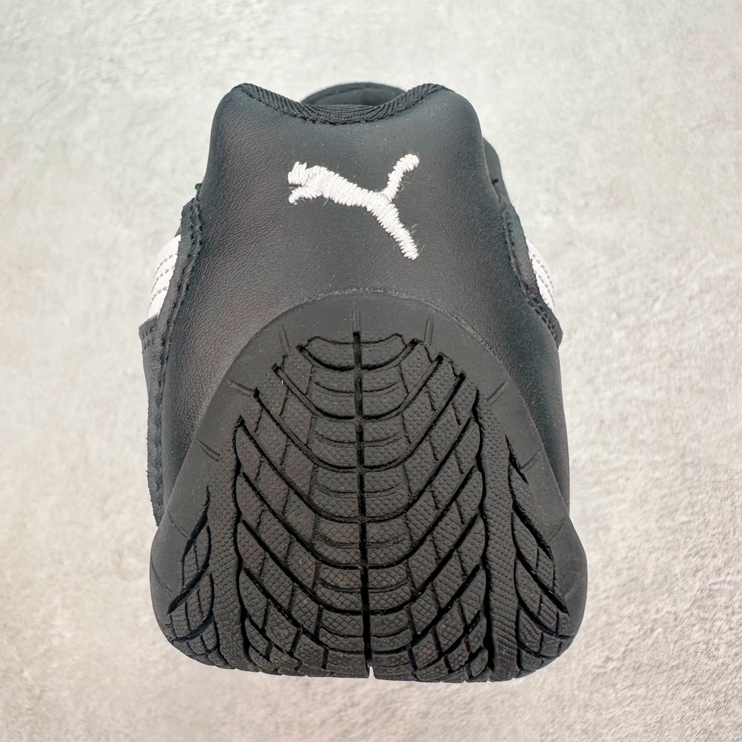 PUMA  Speedcat  圆头系带 二层绒面皮防滑耐磨 低筒 舒适时尚 赛车 跑步鞋 休闲鞋 波鞋 黑色 皮 398846 