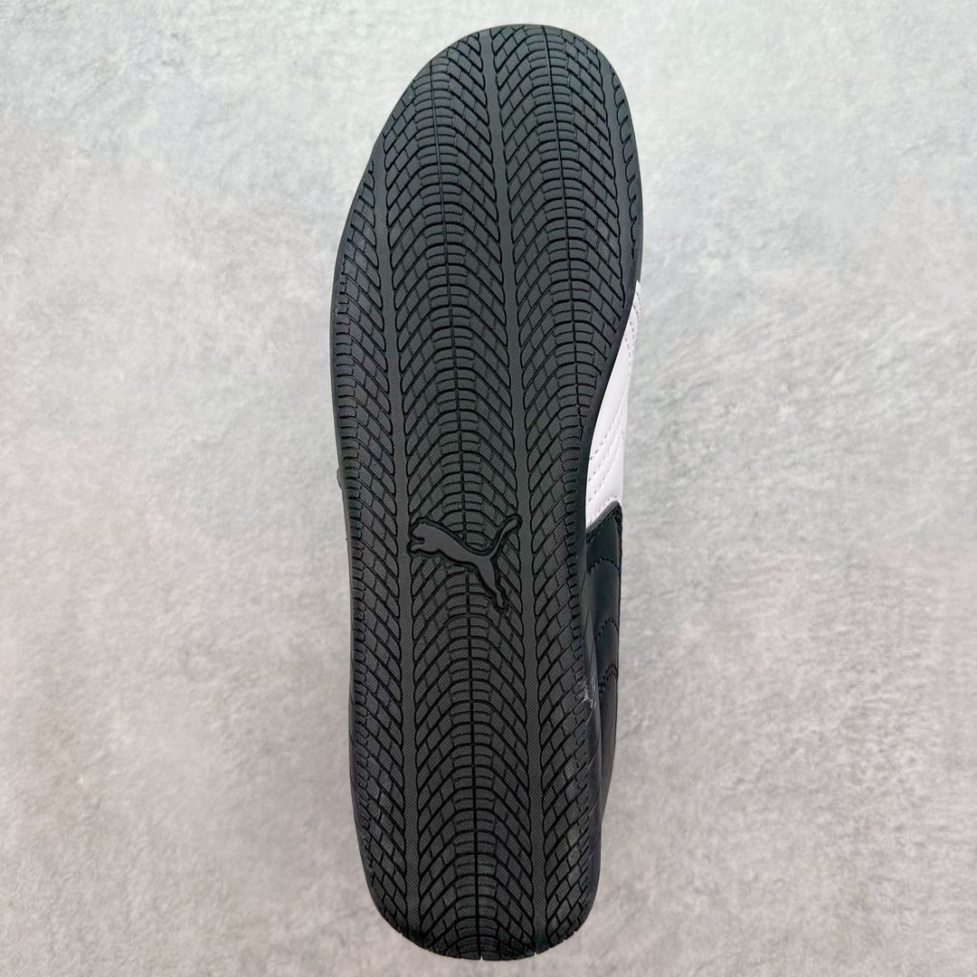 PUMA  Speedcat  圆头系带 二层绒面皮防滑耐磨 低筒 舒适时尚 赛车 跑步鞋 休闲鞋 波鞋 黑色 皮 398846 