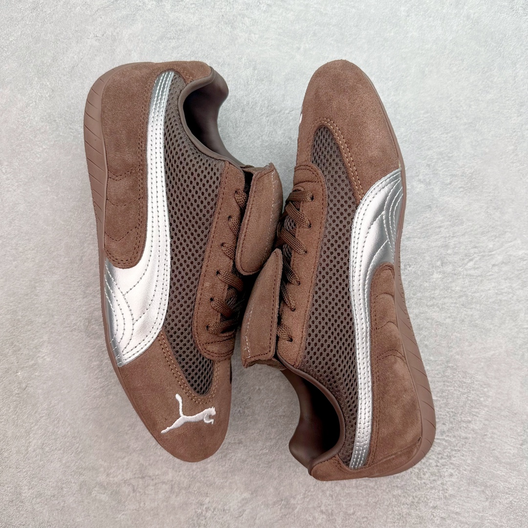  Open YY Collection PUMA  Speedcat  圆头系带 二层绒面皮防滑耐磨 低筒 舒适时尚 赛车 跑步鞋 休闲鞋 波鞋 棕色  397397-04