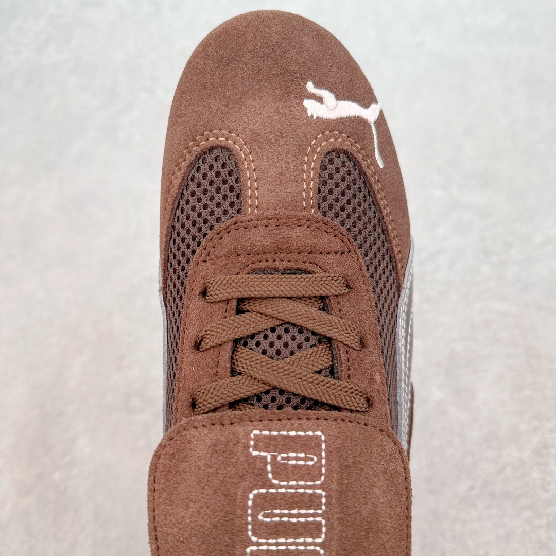  Open YY Collection PUMA  Speedcat  圆头系带 二层绒面皮防滑耐磨 低筒 舒适时尚 赛车 跑步鞋 休闲鞋 波鞋 棕色  397397-04