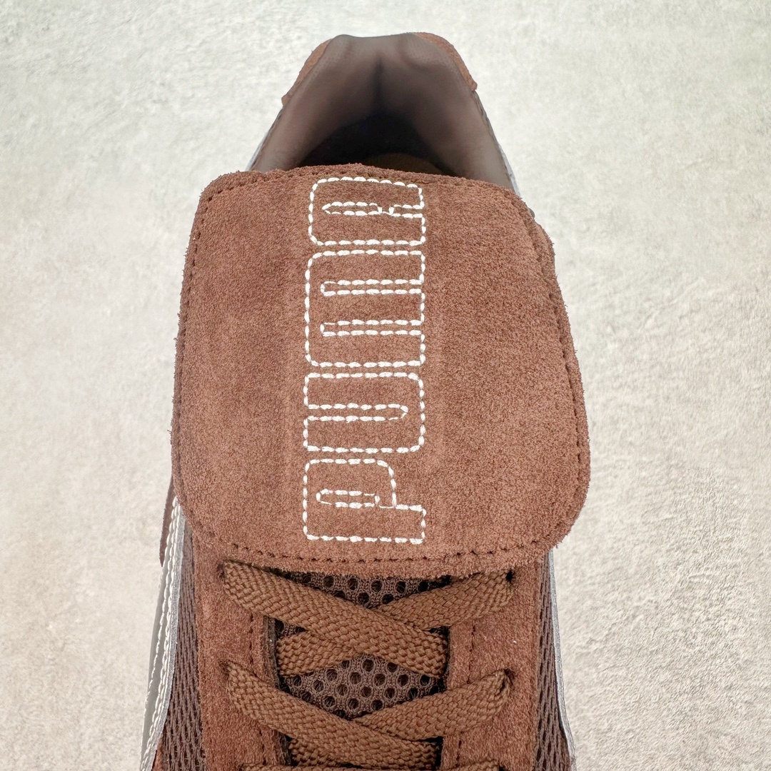  Open YY Collection PUMA  Speedcat  圆头系带 二层绒面皮防滑耐磨 低筒 舒适时尚 赛车 跑步鞋 休闲鞋 波鞋 棕色  397397-04