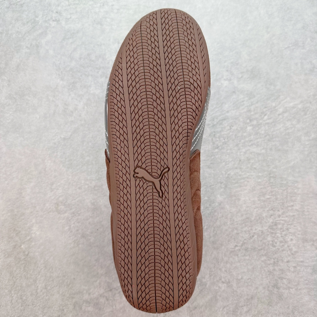  Open YY Collection PUMA  Speedcat  圆头系带 二层绒面皮防滑耐磨 低筒 舒适时尚 赛车 跑步鞋 休闲鞋 波鞋 棕色  397397-04