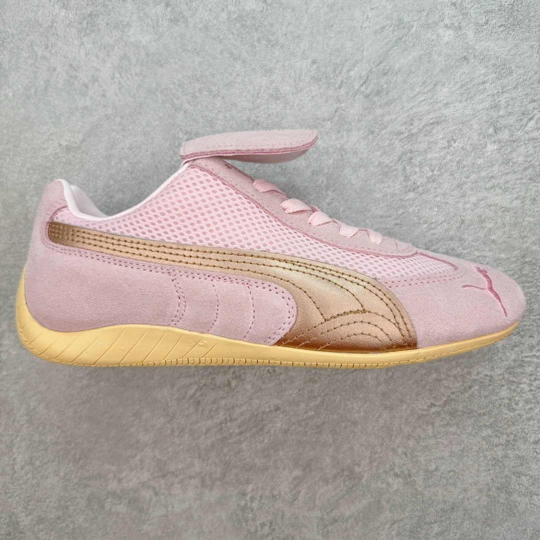  Open YY Collection PUMA  Speedcat  圆头系带 二层绒面皮防滑耐磨 低筒 舒适时尚 赛车 跑步鞋 休闲鞋 波鞋 粉色  397397-03