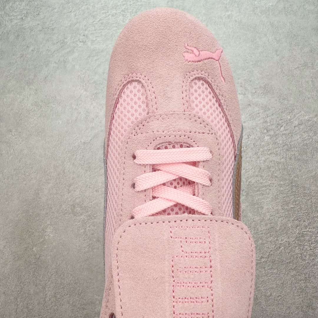  Open YY Collection PUMA  Speedcat  圆头系带 二层绒面皮防滑耐磨 低筒 舒适时尚 赛车 跑步鞋 休闲鞋 波鞋 粉色  397397-03
