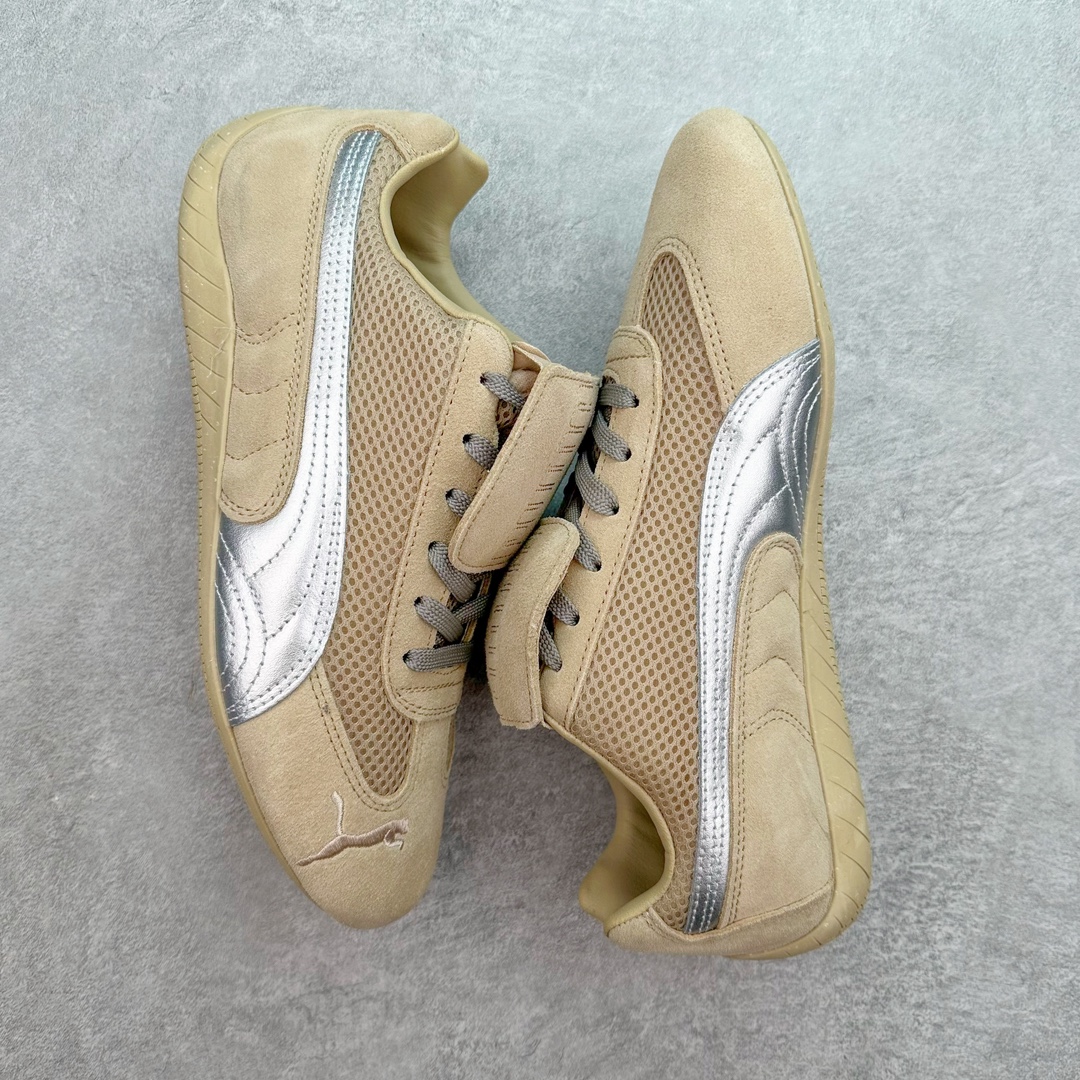  Open YY Collection PUMA  Speedcat  圆头系带 二层绒面皮防滑耐磨 低筒 舒适时尚 赛车 跑步鞋 休闲鞋 波鞋 卡其  397397-02