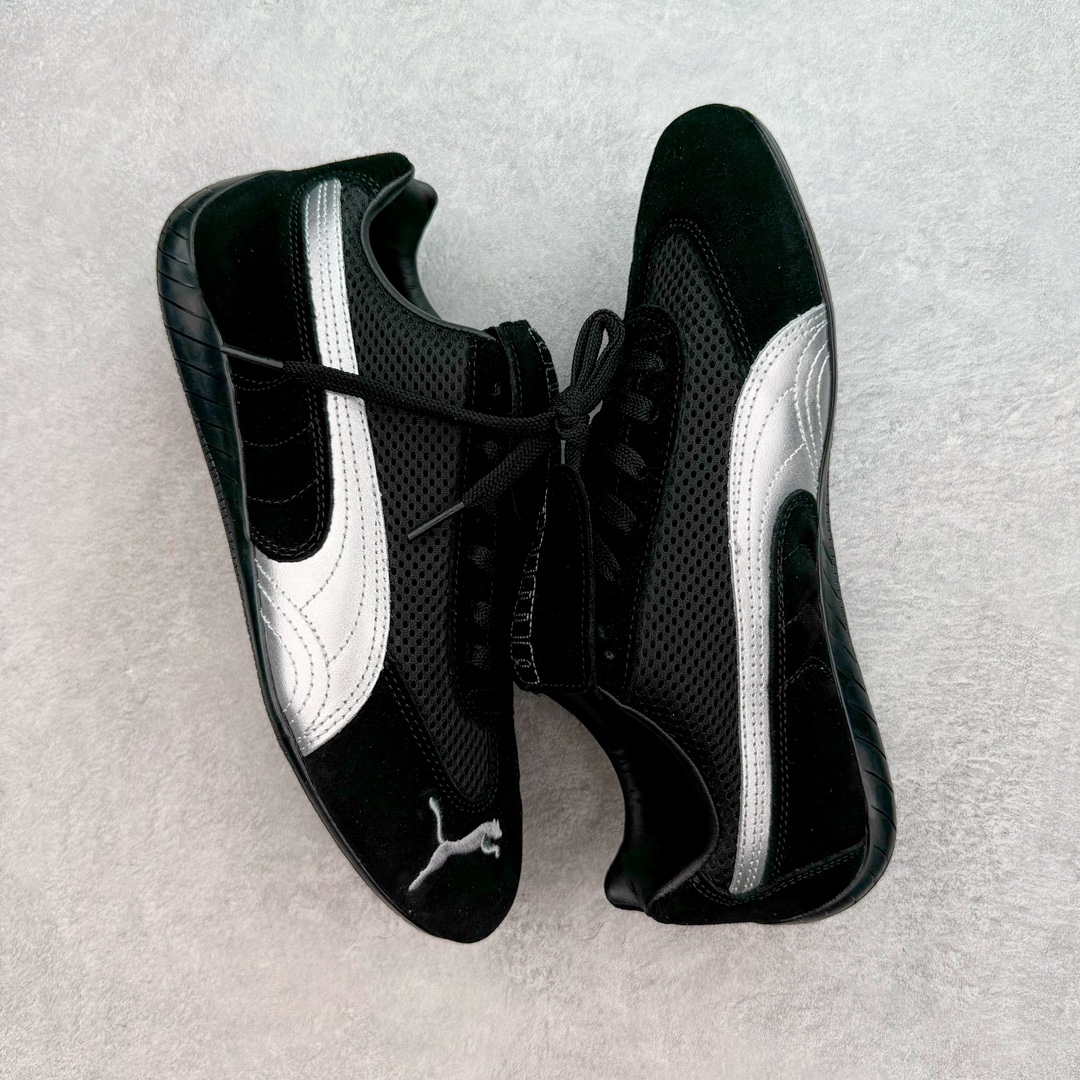 Open YY Collection PUMA  Speedcat  圆头系带 二层绒面皮防滑耐磨 低筒 舒适时尚 赛车 跑步鞋 休闲鞋 波鞋 黑色 397397-01