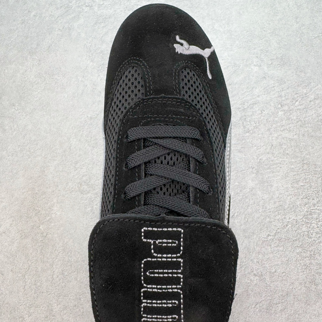 Open YY Collection PUMA  Speedcat  圆头系带 二层绒面皮防滑耐磨 低筒 舒适时尚 赛车 跑步鞋 休闲鞋 波鞋 黑色 397397-01