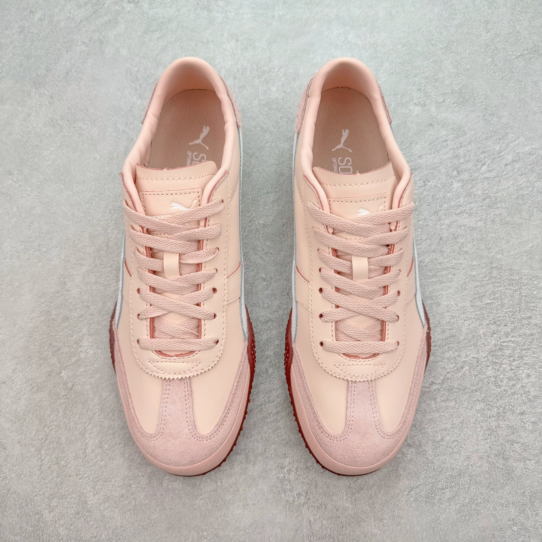  PUMA  Bella UT  彪马 圆头系带 二层绒面皮防滑耐磨 低筒 舒适时尚 赛车 跑步鞋 休闲鞋 波鞋 粉色 402186-04