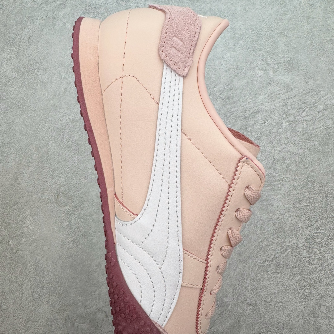  PUMA  Bella UT  彪马 圆头系带 二层绒面皮防滑耐磨 低筒 舒适时尚 赛车 跑步鞋 休闲鞋 波鞋 粉色 402186-04