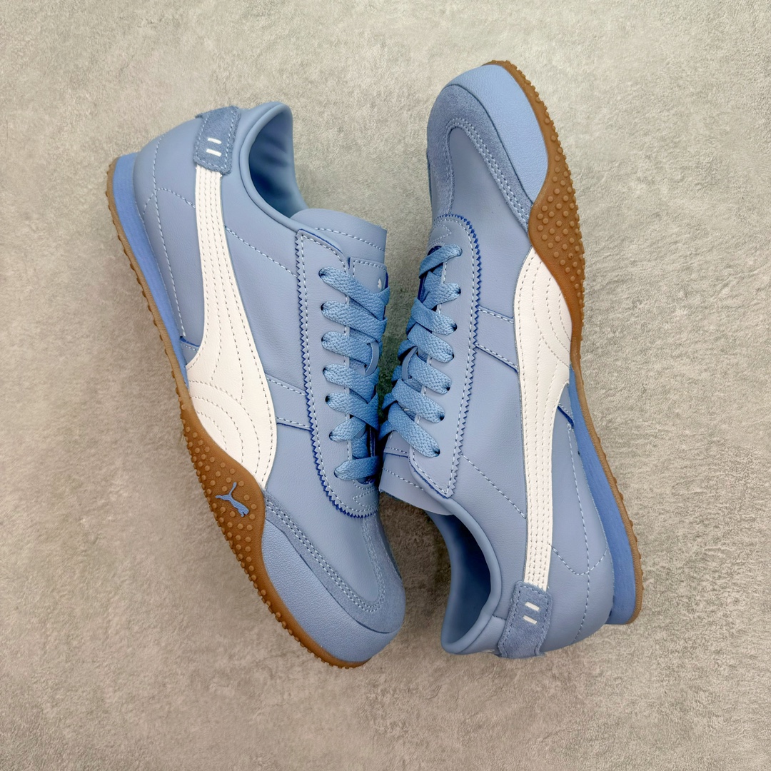 PUMA  Bella UT  彪马 圆头系带 二层绒面皮防滑耐磨 低筒 舒适时尚 赛车 跑步鞋 休闲鞋 波鞋 蓝色 402186-02