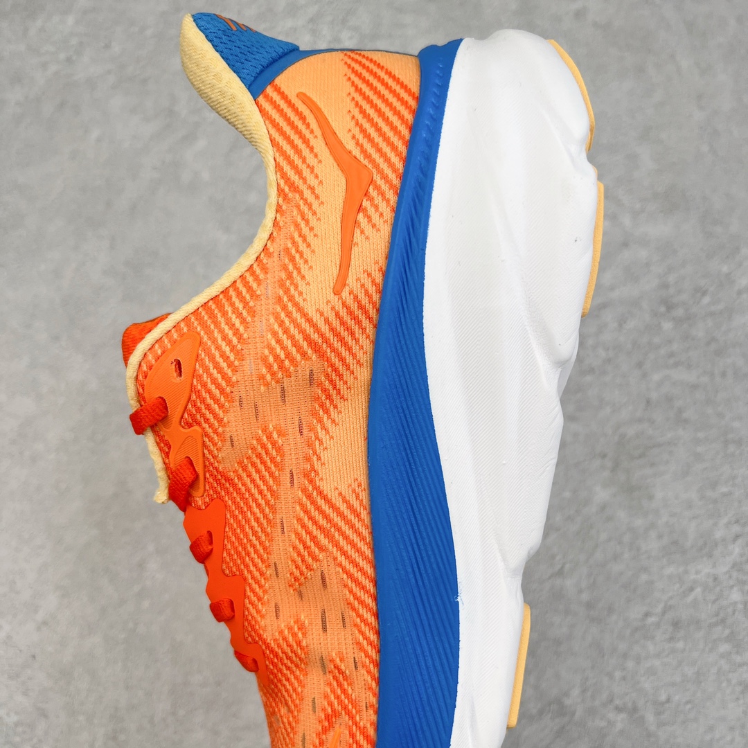  Hoka ONE ONE Clifton 9 低筒 舒适运动 防滑耐磨 透气跑步鞋 运动 波鞋  橘色 1127895-VOIM