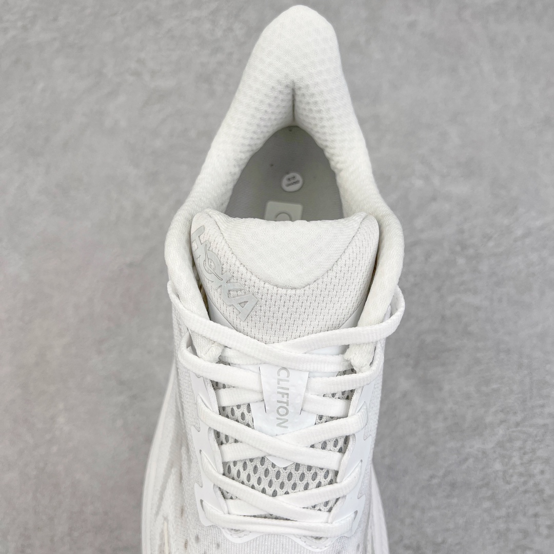  Hoka ONE ONE Clifton 9 低筒 舒适运动 防滑耐磨 透气跑步鞋 运动 波鞋  白色  1127895-WWH