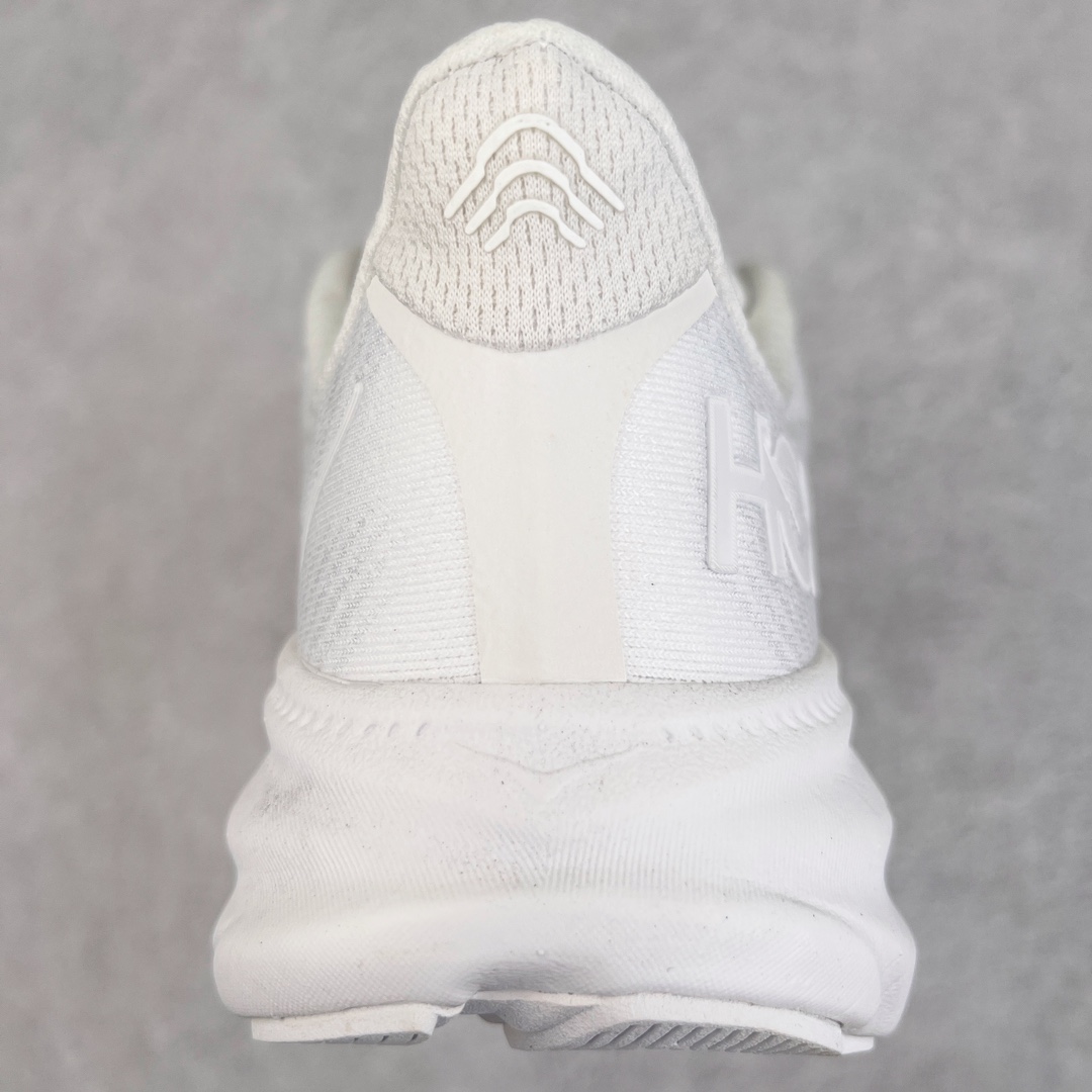  Hoka ONE ONE Clifton 9 低筒 舒适运动 防滑耐磨 透气跑步鞋 运动 波鞋  白色  1127895-WWH
