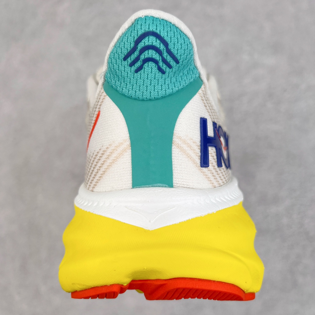  Hoka ONE ONE Clifton 9 低筒 舒适运动 防滑耐磨 透气跑步鞋 运动 波鞋  米黄