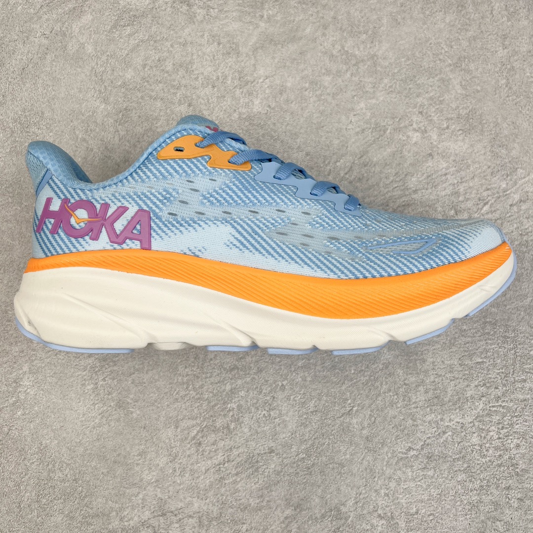  Hoka ONE ONE Clifton 9 低筒 舒适运动 防滑耐磨 透气跑步鞋 运动 波鞋 浅蓝