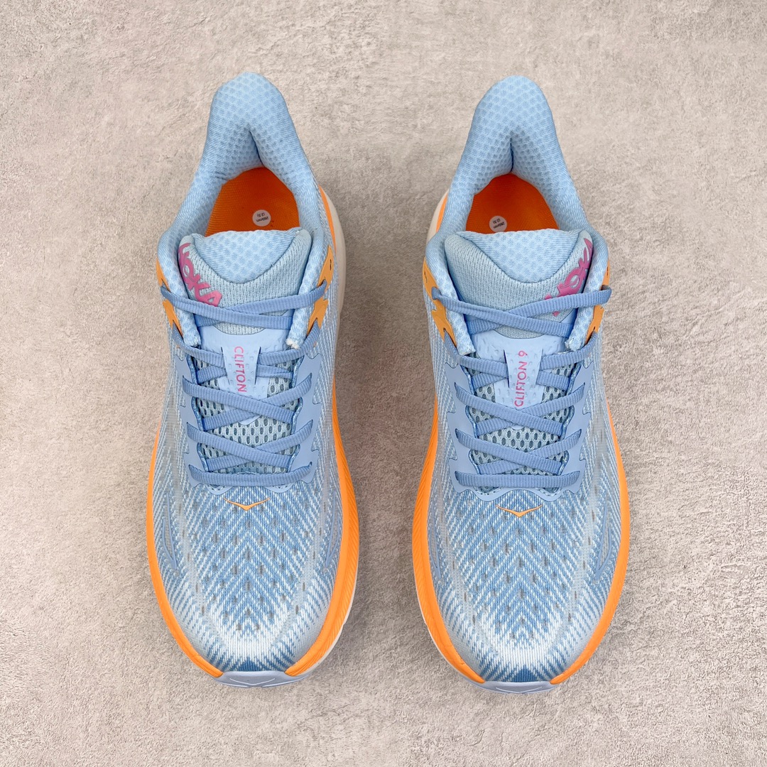  Hoka ONE ONE Clifton 9 低筒 舒适运动 防滑耐磨 透气跑步鞋 运动 波鞋 浅蓝