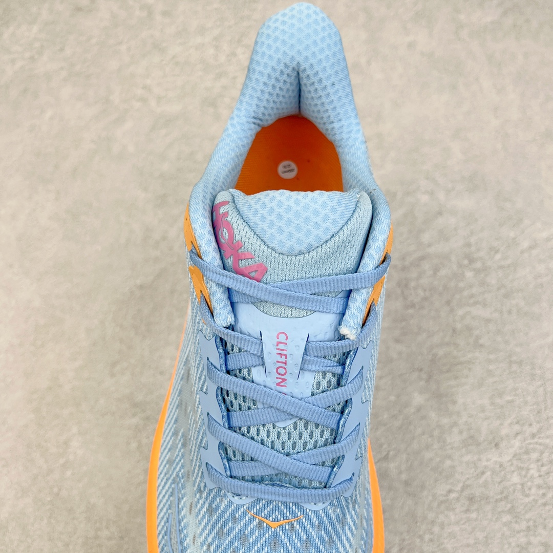  Hoka ONE ONE Clifton 9 低筒 舒适运动 防滑耐磨 透气跑步鞋 运动 波鞋 浅蓝