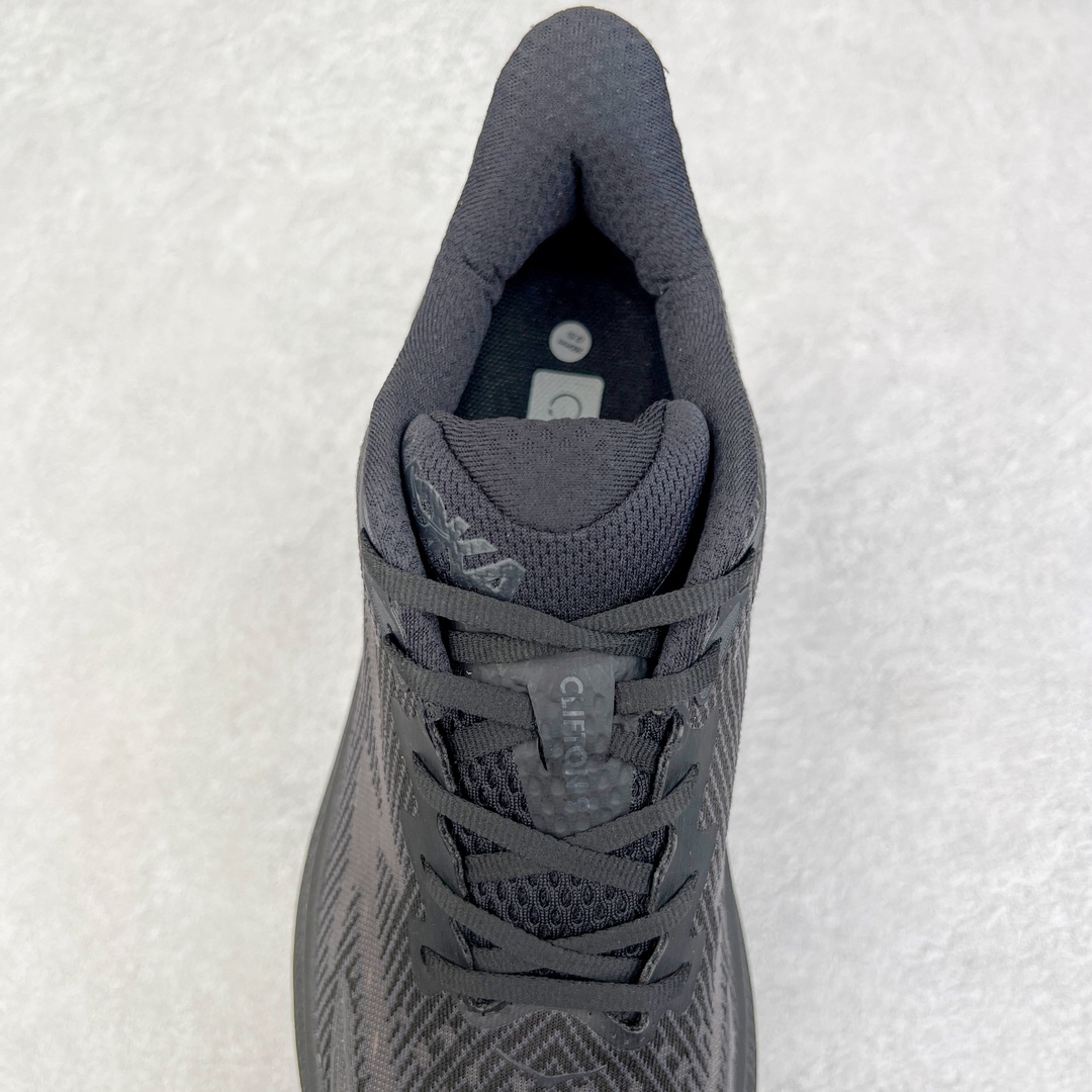  Hoka ONE ONE Clifton 9 低筒 舒适运动 防滑耐磨 透气跑步鞋 运动 波鞋 黑色 1127895-BBLC