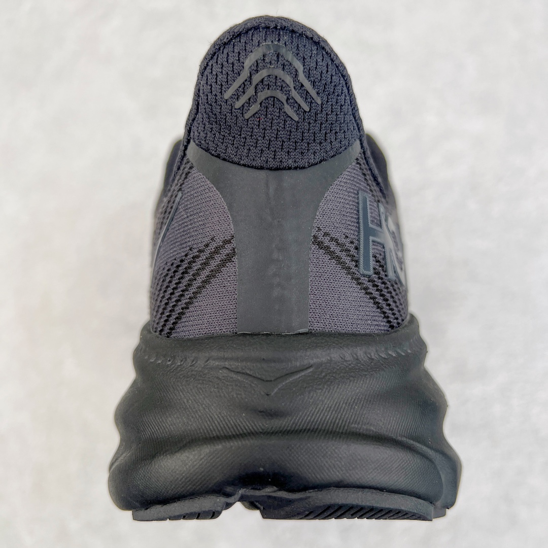  Hoka ONE ONE Clifton 9 低筒 舒适运动 防滑耐磨 透气跑步鞋 运动 波鞋 黑色 1127895-BBLC